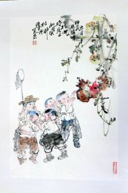 樓傳興癸卯秋月寫意水墨人物畫之四