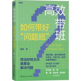 高效带班（如何带好“问题班”，“中国优秀的班级叙事者”十年心血凝聚，40+真实案例全景式呈现教育蜕变）