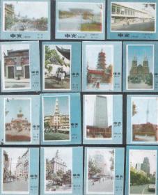 80年代上海火柴厂申光风貌景点火花24枚老商标标贴真品兴趣收藏