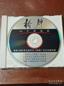 桥牌八十期总汇光盘1张（包含2000年以前《桥牌》杂志全部内容，稀缺品）