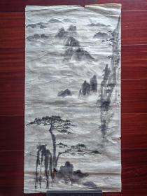 无款国画《山水》，35cm*69cm