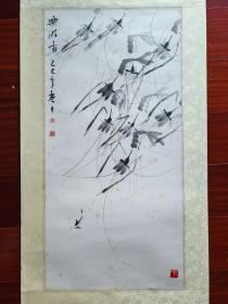 津门齐白石再传弟子马志光国画《乐游图》，68cm*33cm