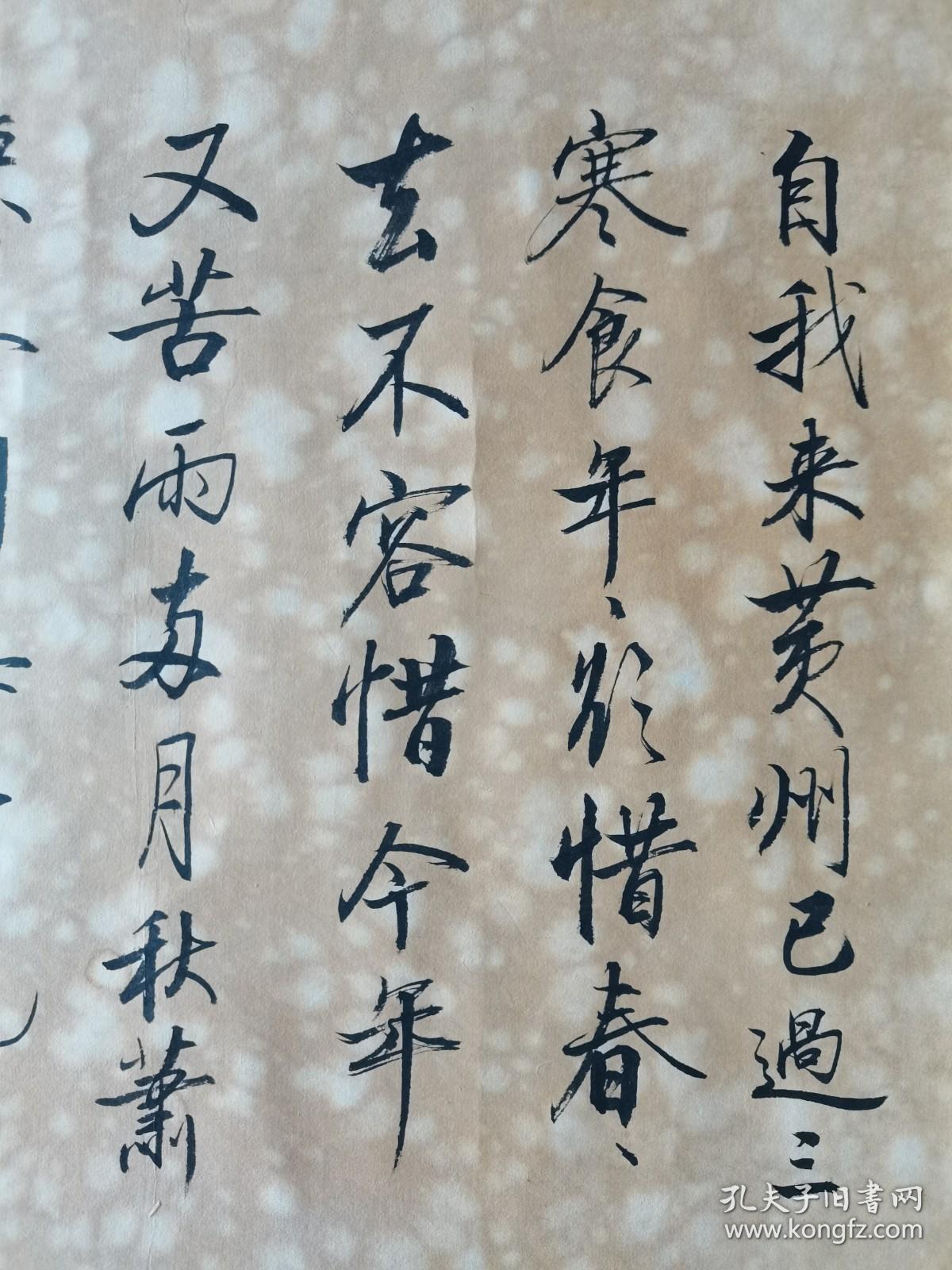 尹佃法师书法《东坡先生寒食诗》，69cm*33cm