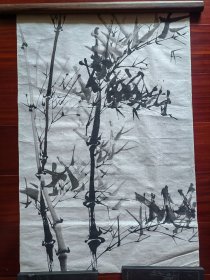 无款国画《风竹图》2，68cm*45cm