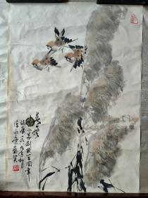 广东著名画家陈永康国画，47cm*68cm