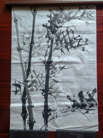 无款国画《风竹图》5，68cm*45cm