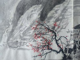 广东省美术家协会常务理事董帜强国画，50CM*35cm