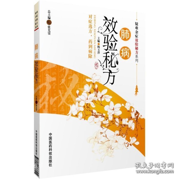 肺病效验秘方（疑难杂症效验秘方系列）