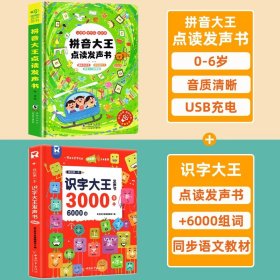 拼音大王点读发声书 拼音拼读训练声母韵母会说话的早教有声书早教点读发声书0-3-6岁幼儿启蒙早教书幼小衔接学前训练拼音神学习器