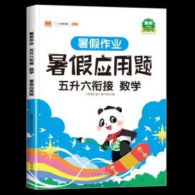 五年级暑假作业数学暑假衔接五升六口算题应用题天天练习册人教部编版套装共2册