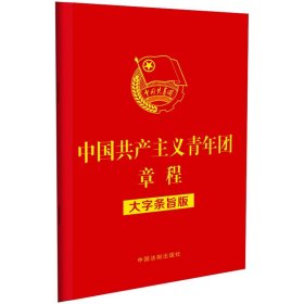 正版全新中国共产主义青年团章程 大字条旨版 中国法制 32开红皮烫金 2023新修正团章 条文主旨 团的组织制度 团的基层组织