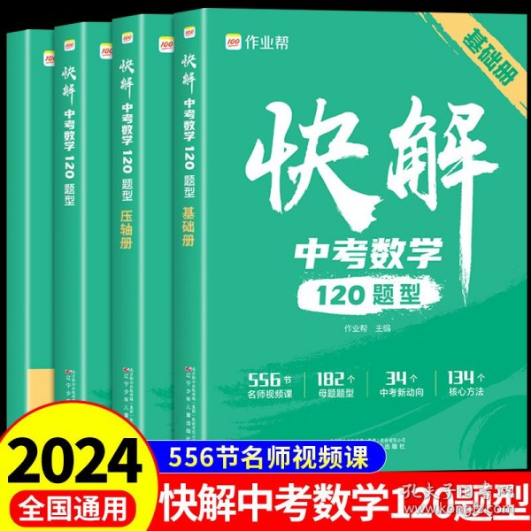 作业帮快解中考数学120题型 总复习资料书 高一二三刷考题划重点专项训练