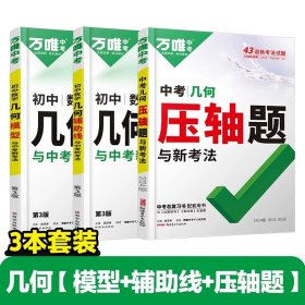 正版全新初中通用/几何进阶?【模型+辅助线+压轴题】3本 万唯中考数学压轴题2024初中七年级动点专项训练几何函数精讲精练八年级物理九年级化学必刷题初三复习资料书专题训练名校学霸万维