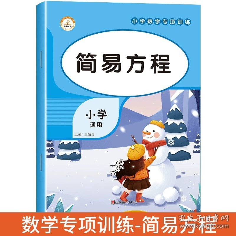 正版全新简易方程 小学数学计算题专项训练四则混合简便运算分数计算练习强化四4年级解方程五六6年级口算笔算天天练口算题卡人教小升初小数