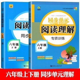 正版全新小学通用/【六年级上册+下册】阅读理解 全套2本 阅读理解专项训练书小学下册同步作文看图说话写话天天练语文人教版课外阅读理解强化训练阶梯阅读练习册每日一练