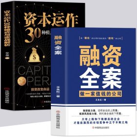 2册 融资全案做一家值钱的公司 资本运作30种模式与实战解析 王永红著 商业模式是设计出来的 公司股权架构激励企业管理类