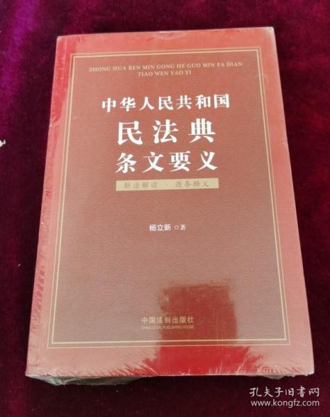 中华人民共和国民法典条文要义