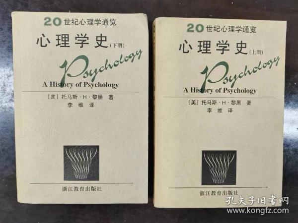 20世纪心理通览 心理学史（上、下册）