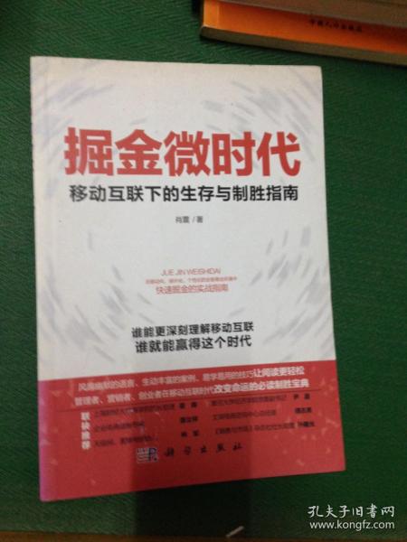 掘金微时代：移动互联下的生存与制胜指南：电子商务、网络营销、战略管理的变革之道