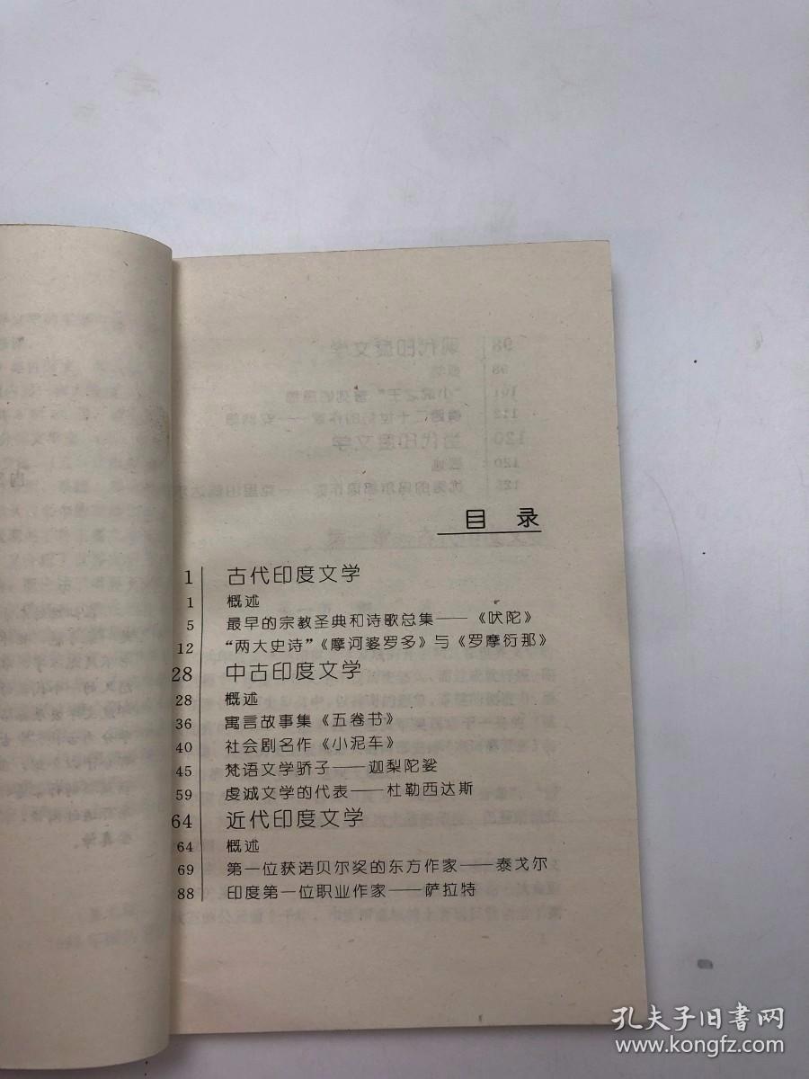 东方文学简史（印度部分）（世界文学评介丛书）