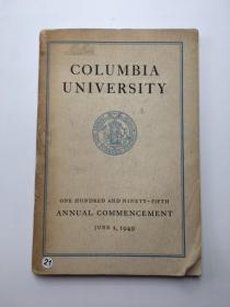 COLUMBIA UNIVERSITY 1949
