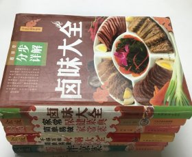 金版 巧手拌凉菜、简单易做家常菜2本、千锅百味 火锅大全、 家常保健菜典、卤味大全 6本合售