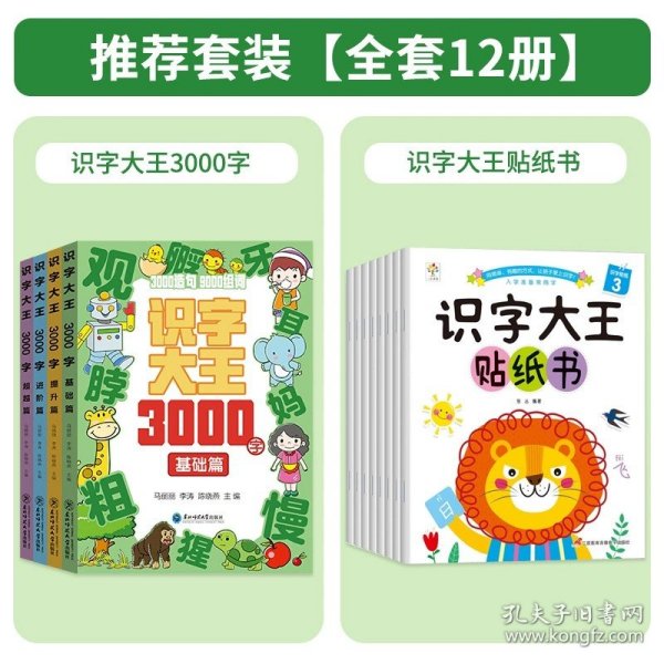 识字大王3000字(全4册)