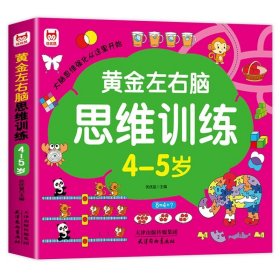 正版全新【加厚升级版】左右脑思维训练4-5岁 4 左右脑思维训练2-3-4-5-6岁 幼儿全脑开发大脑智力开发专注力训练数学逻辑提升幼儿园小班中班大班益智