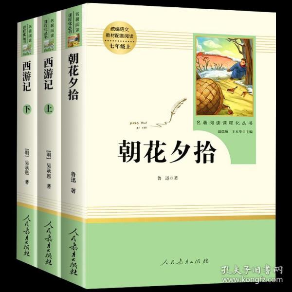 中小学新版教材 统编版语文配套课外阅读 名著阅读课程化丛书：西游记 七年级上册（套装上下册） 