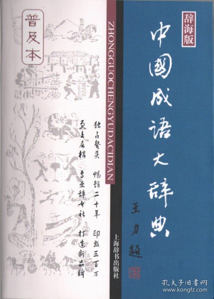 正版全新中国成语大辞典 字典 成语词典 成语字典(普及本)(辞海版) (王涛撰搞 上海辞书出版社)实用工具书