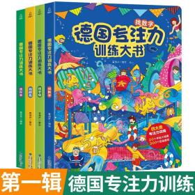 德国专注力训练大书第二辑幼儿思维训练书益智游戏全脑开发德国专注力训练大书：第二辑（套装共4册）