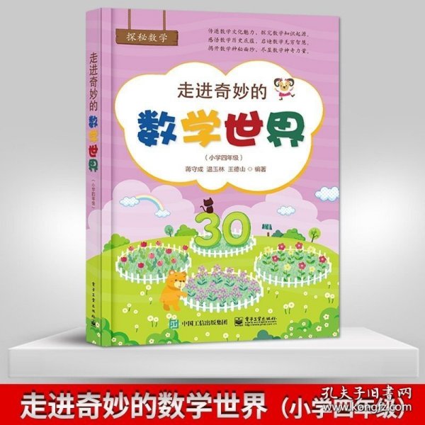 正版书籍走进奇妙的数学世界 小学四年级 蒋守成 数学练习题思维训练启蒙 小学生数学知识大全汇总课外思维能手养成 电子工业出版社