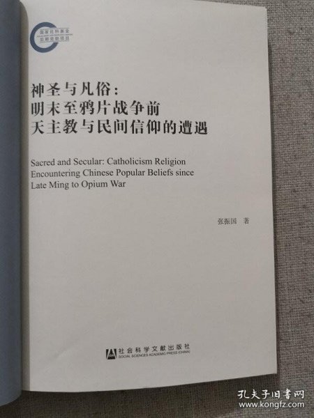 神圣与凡俗：明末至鸦片战争前天主教与民间信仰的遭遇