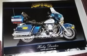 绝版【*机车海报】哈雷 harley davidson electra glide classic 1994