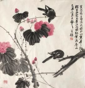 福州画院专职画家王和平，纯手绘花鸟作品，尺寸 68*68，作品保真，装饰收藏佳品