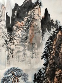 关东画派创始人，辽宁著名画家孙恩同，纯手绘山水画作，尺寸64*68，作品保真，装饰收藏佳品