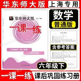 2020春一课一练·六年级数学(第二学期)