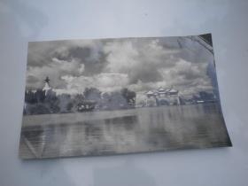 扬州瘦西湖五亭桥和白塔   老照片  出版过