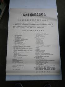 江苏省南通市革命委员会 交通违章处理   1975年    宣传画
