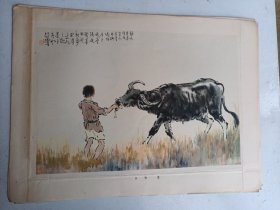 徐悲鸿画片  牧童