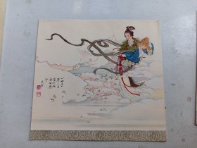吴光宇 天女散花 人物画.