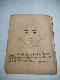 1955年 女人物  素描