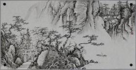 周杨波，山水画