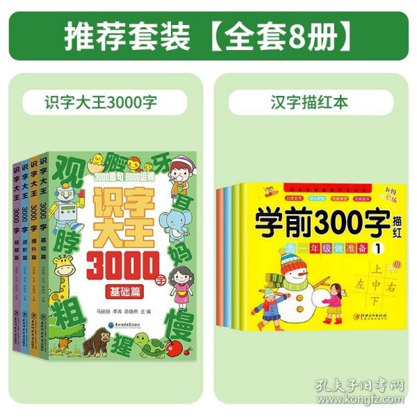 识字大王3000字(全4册)