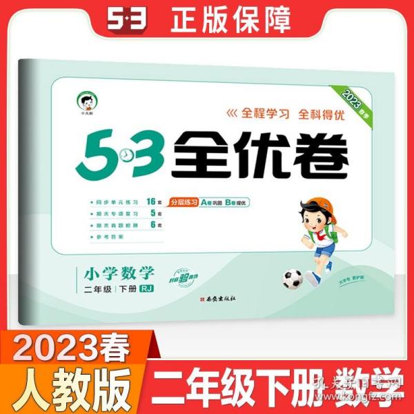 53天天练同步试卷 53全优卷 小学数学 二年级下 RJ（人教版）2019年春