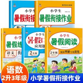 2升3年级数学暑假衔接作业小学生暑假作业黄冈快乐假期RJ人教版复习专项预习