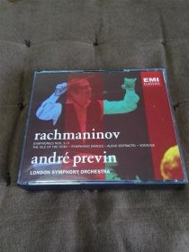 TAS名盘 EMI 拉赫玛尼诺夫-交响曲全集/普列文 PREVIN 3CD 德戒指银圈SONOPRESS-A首版
