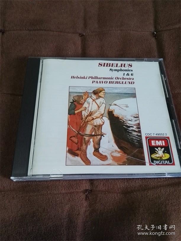EMI 西贝柳斯-第1&6交响曲/贝尔格伦德 BERGLUND/SIBELIUS 东芝1A1天使首版