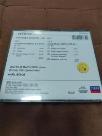 DECCA 勃拉姆斯-第1&2钢琴协奏曲/巴克豪斯 2CD 西德银圈PDO首版