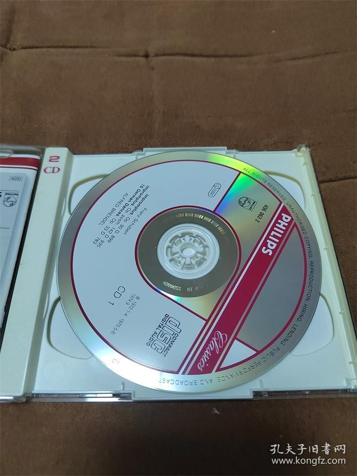 PHILIPS 舒伯特-即兴曲全集/音乐瞬间/布伦德尔 2CD  英版M&L